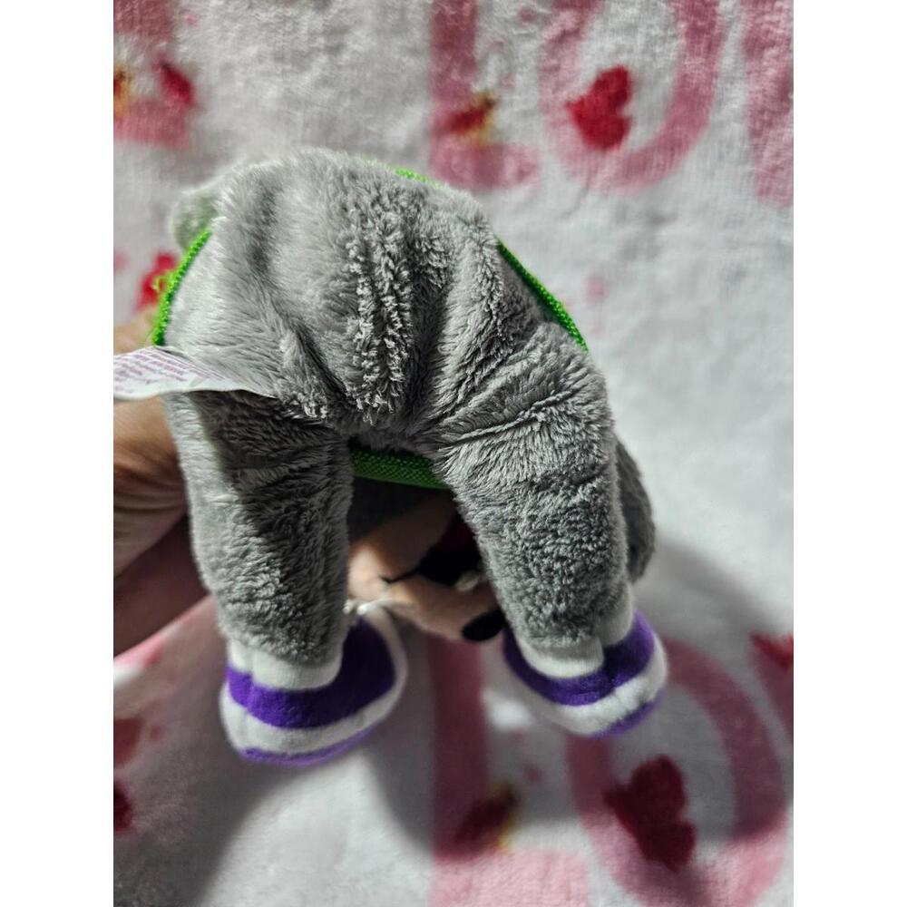 2008 Chuck E Cheese My Birthday Plush Toy Bean Bag Multicolor Cake Hat 11" Pizza - Picture 15 of 15